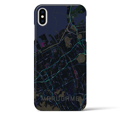 【丸亀（香川県）】地図柄iPhoneケース（バックカバータイプ）