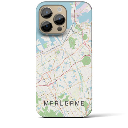 【丸亀（香川県）】地図柄iPhoneケース（バックカバータイプ）