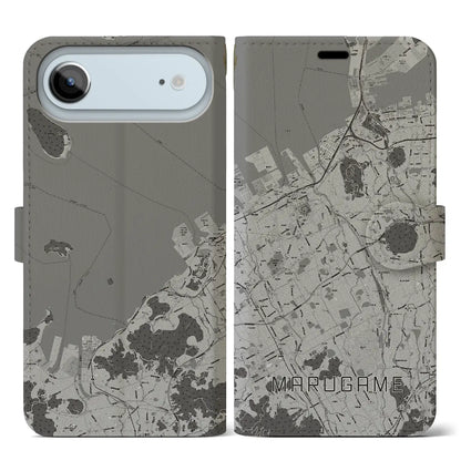 【丸亀（香川県）】地図柄iPhoneケース（手帳タイプ）