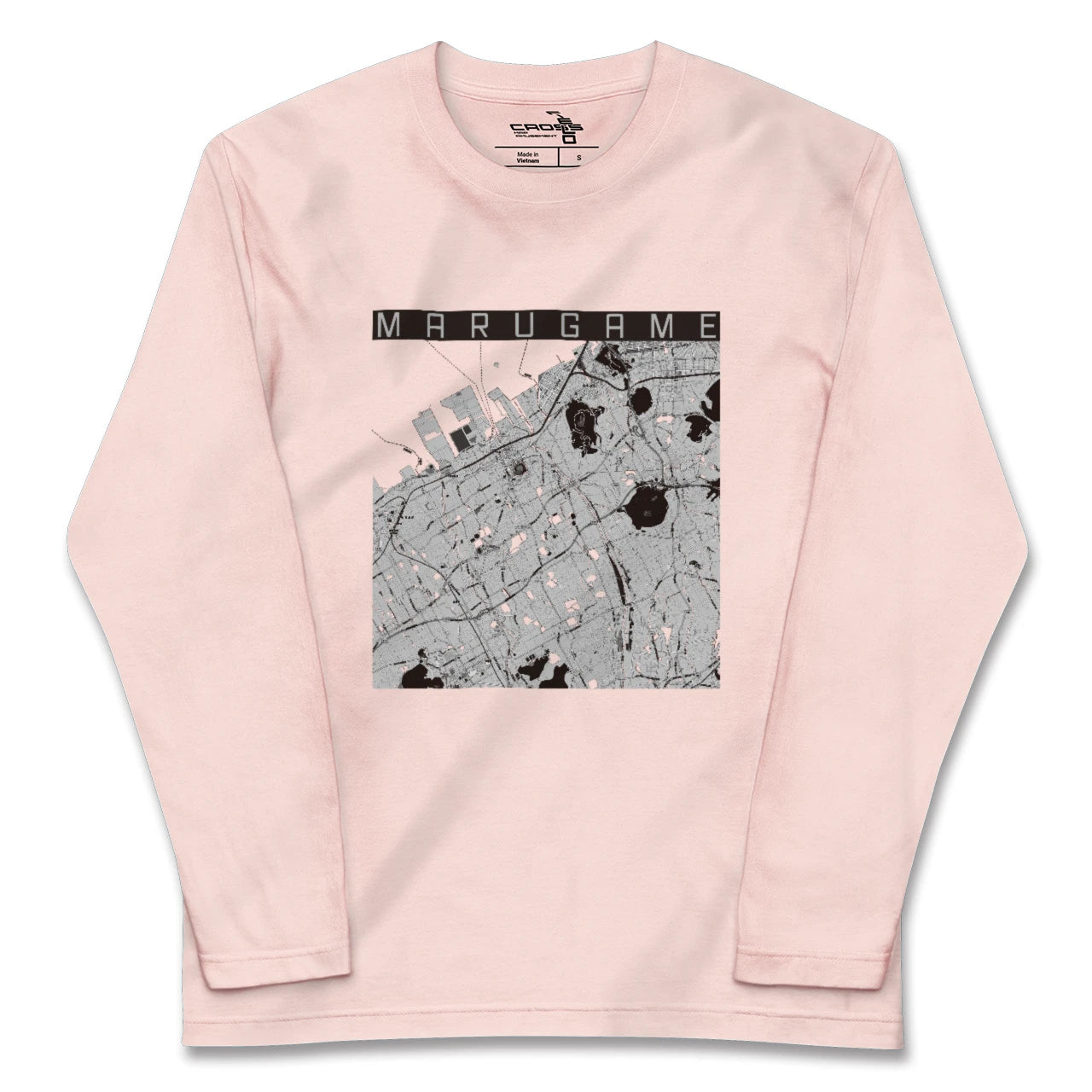 【丸亀（香川県）】地図柄ロングスリーブTシャツ