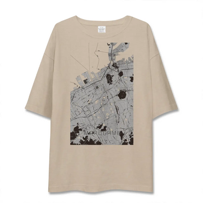 【丸亀（香川県）】地図柄ビッグシルエットTシャツ