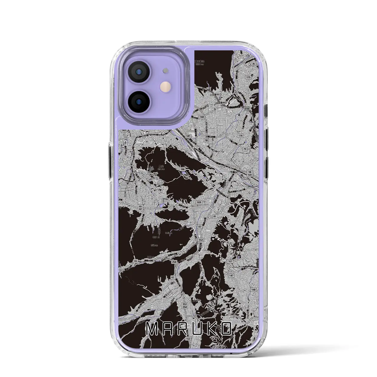 【丸子（長野県）】地図柄iPhoneケース（MagSafeタイプ）
