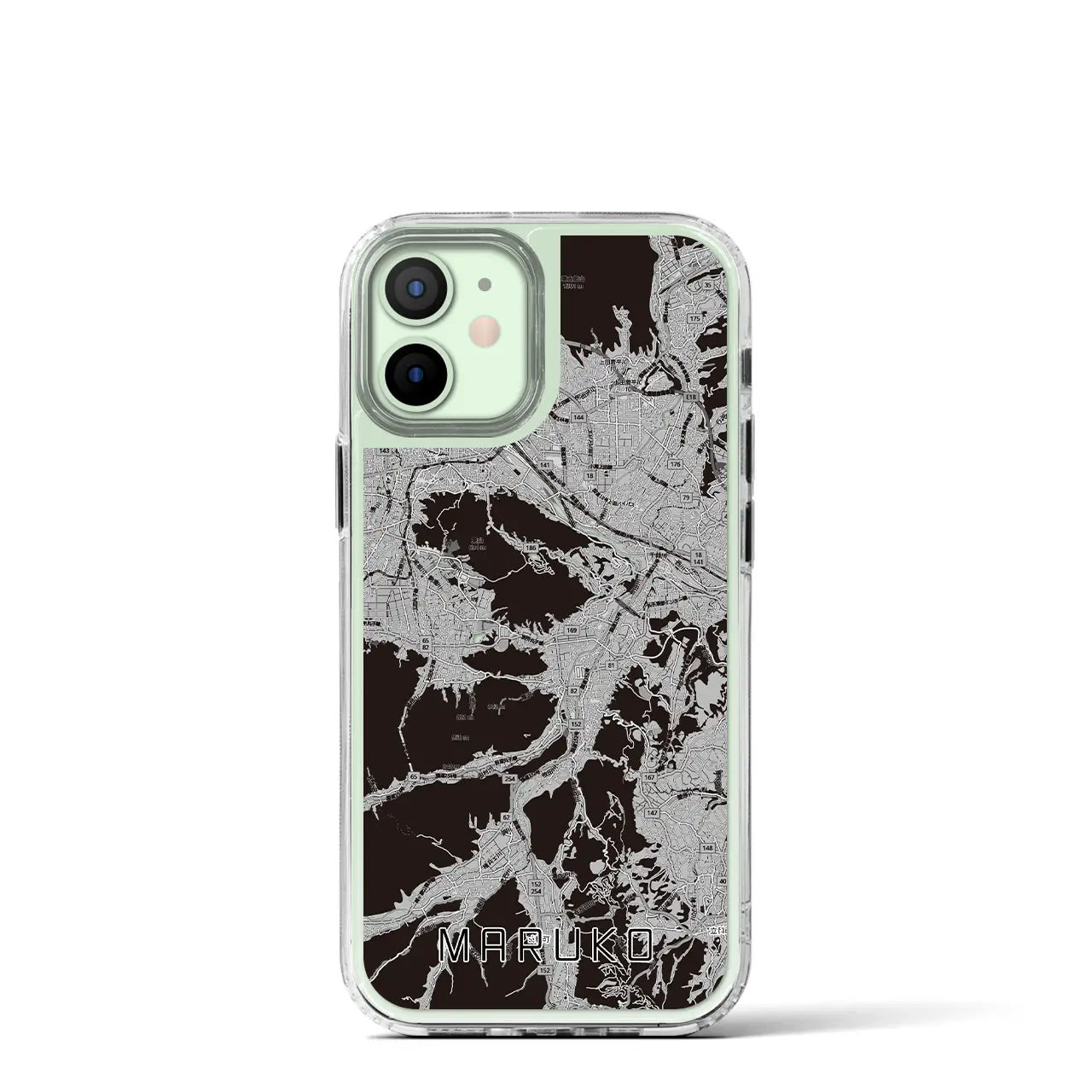【丸子（長野県）】地図柄iPhoneケース（MagSafeタイプ）