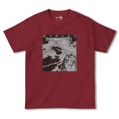 【丸子（長野県）】地図柄ヘビーウェイトTシャツ