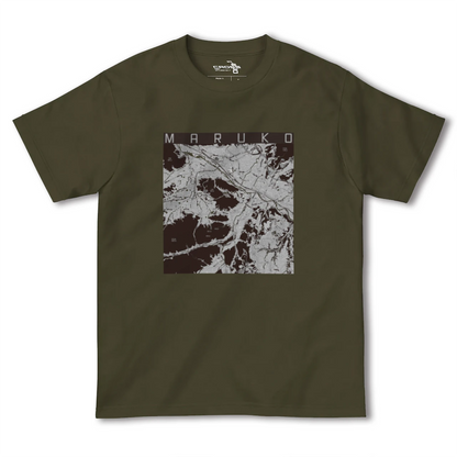 【丸子（長野県）】地図柄ヘビーウェイトTシャツ