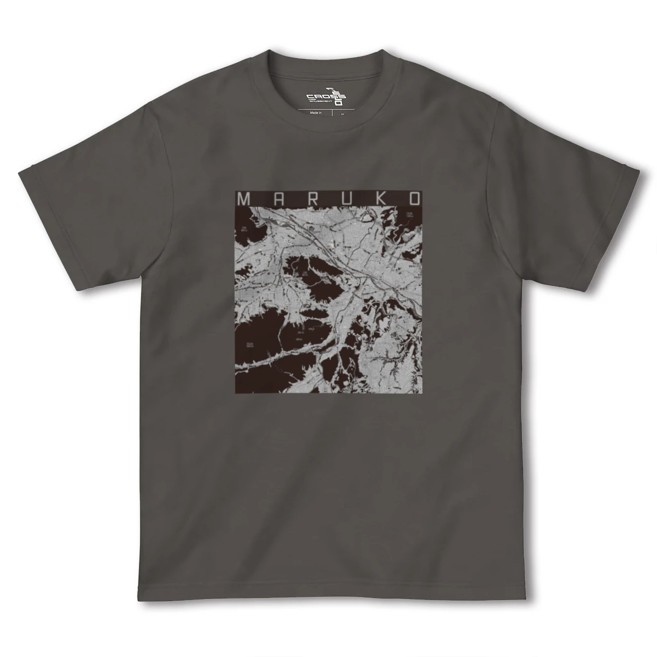 【丸子（長野県）】地図柄ヘビーウェイトTシャツ