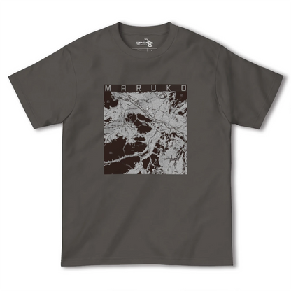 【丸子（長野県）】地図柄ヘビーウェイトTシャツ