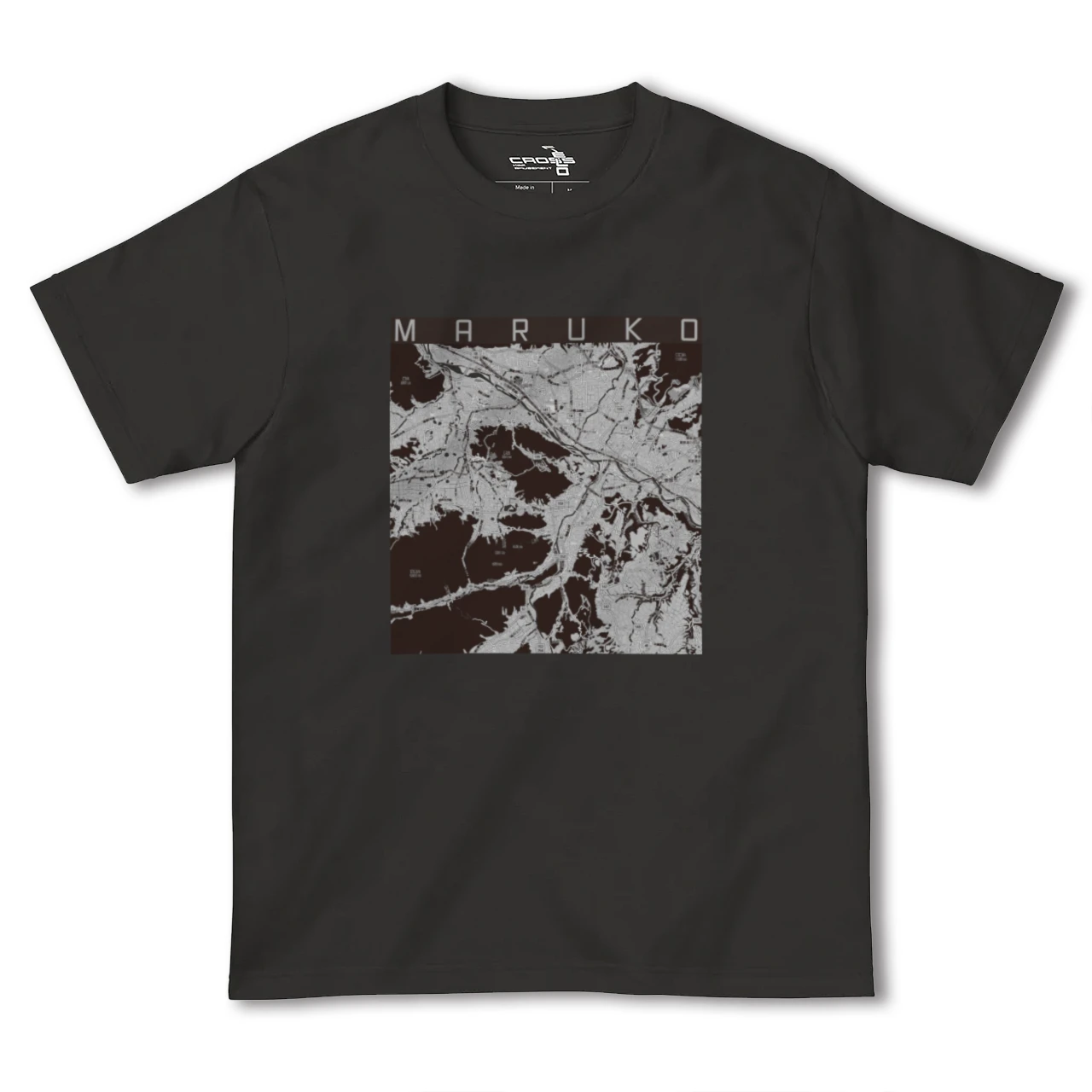 【丸子（長野県）】地図柄ヘビーウェイトTシャツ