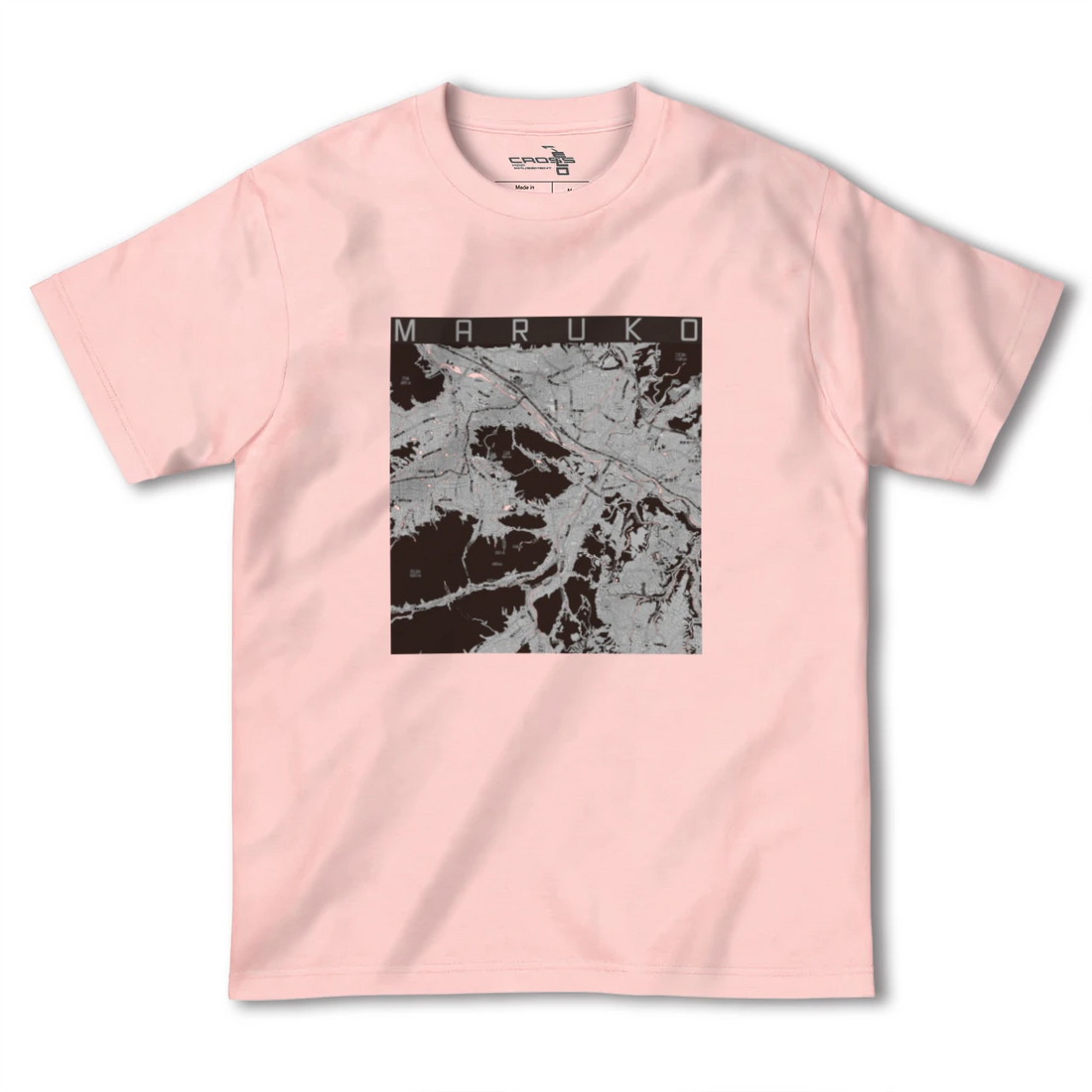 【丸子（長野県）】地図柄ヘビーウェイトTシャツ