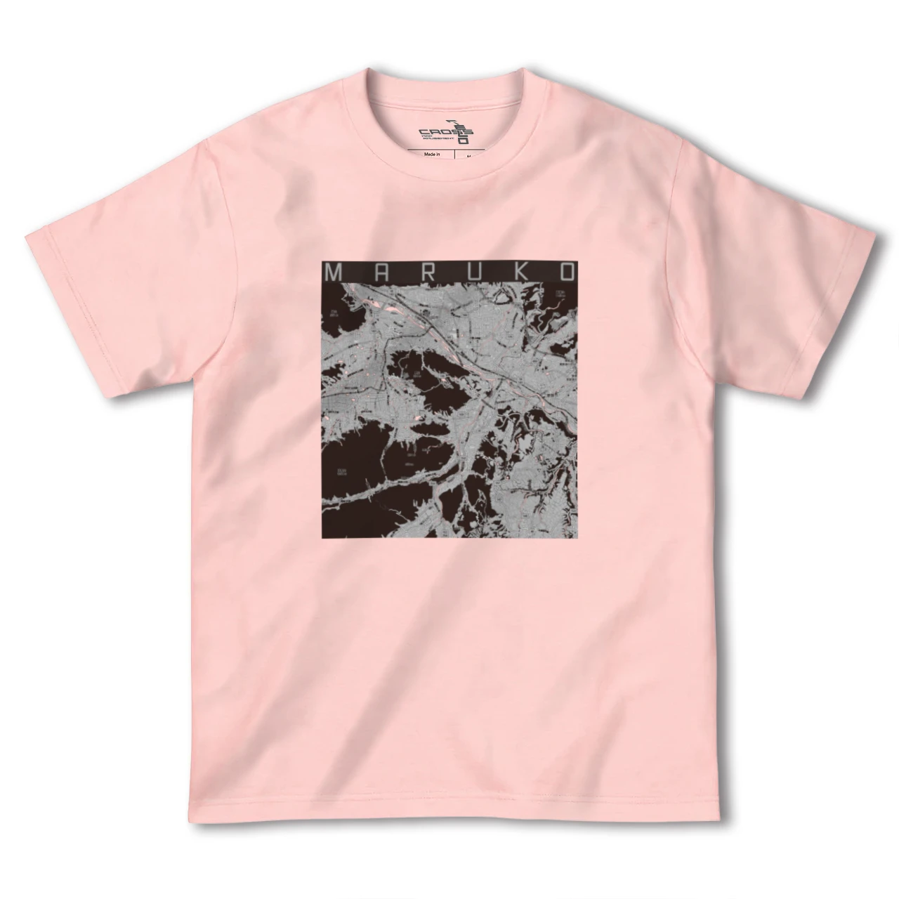 【丸子（長野県）】地図柄ヘビーウェイトTシャツ