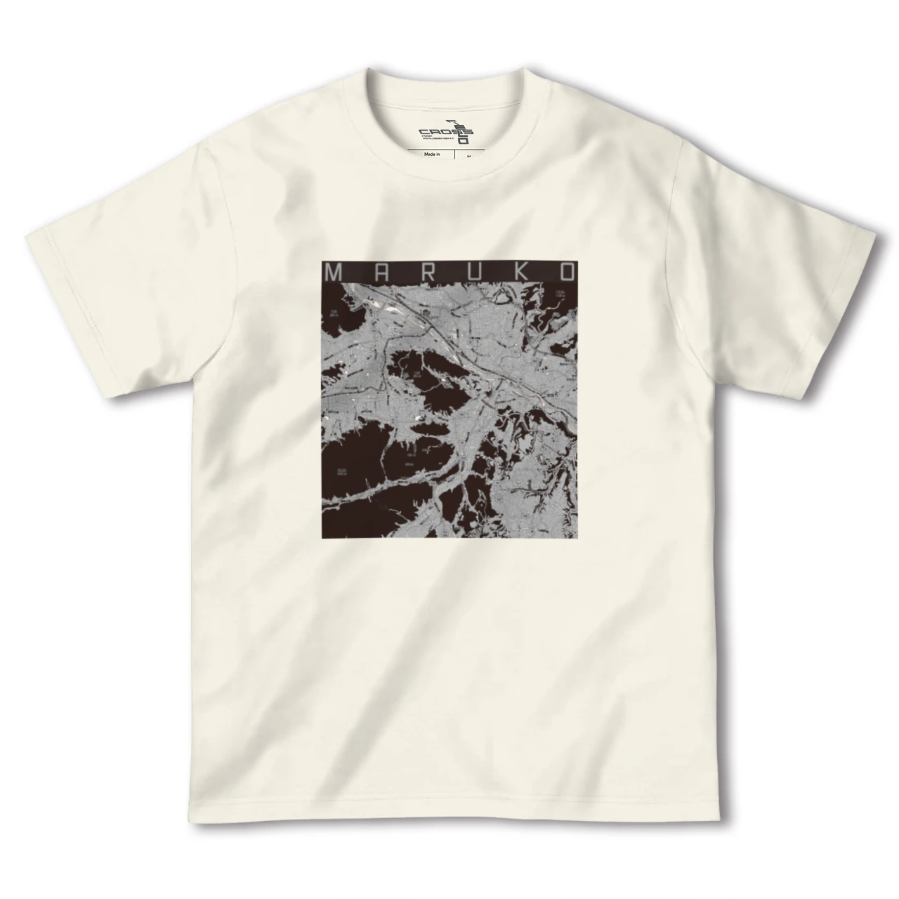 【丸子（長野県）】地図柄ヘビーウェイトTシャツ