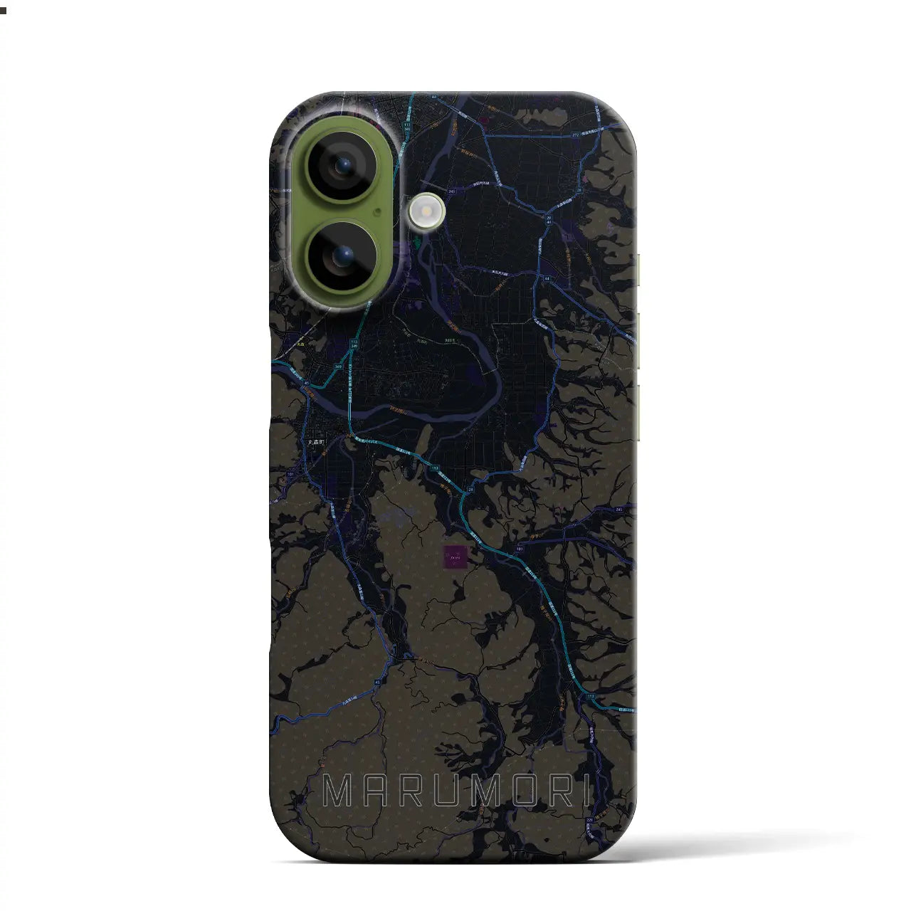 【丸森（宮城県）】地図柄iPhoneケース（バックカバータイプ）