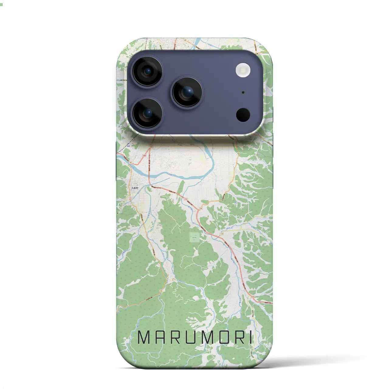 【丸森（宮城県）】地図柄iPhoneケース（バックカバータイプ）