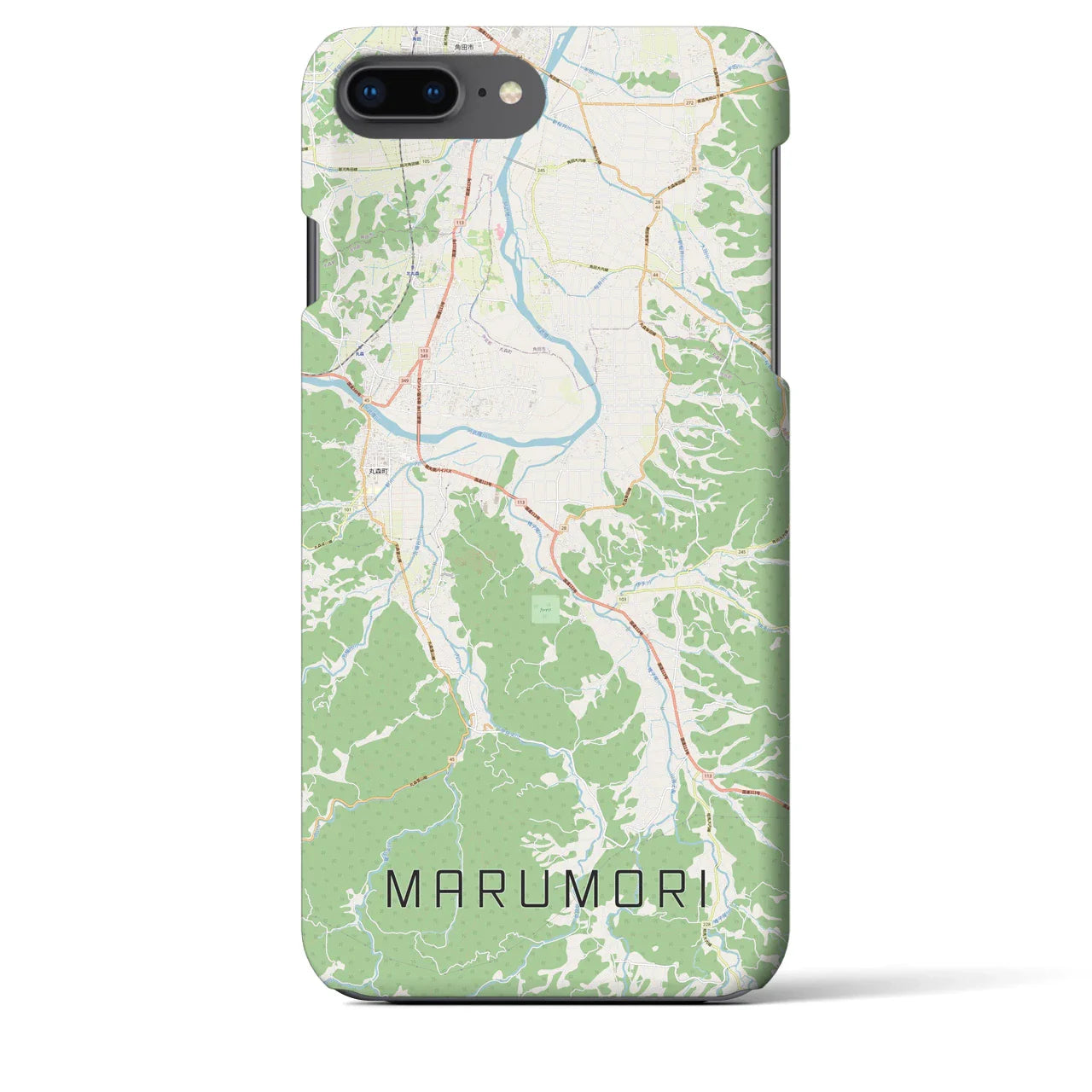 【丸森（宮城県）】地図柄iPhoneケース（バックカバータイプ）