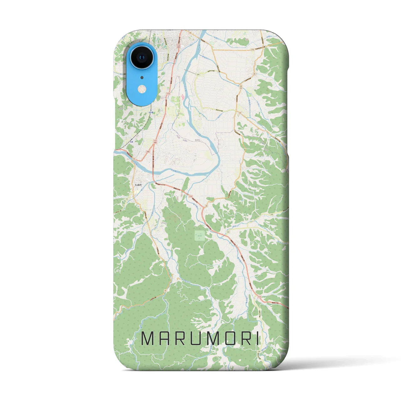 【丸森（宮城県）】地図柄iPhoneケース（バックカバータイプ）