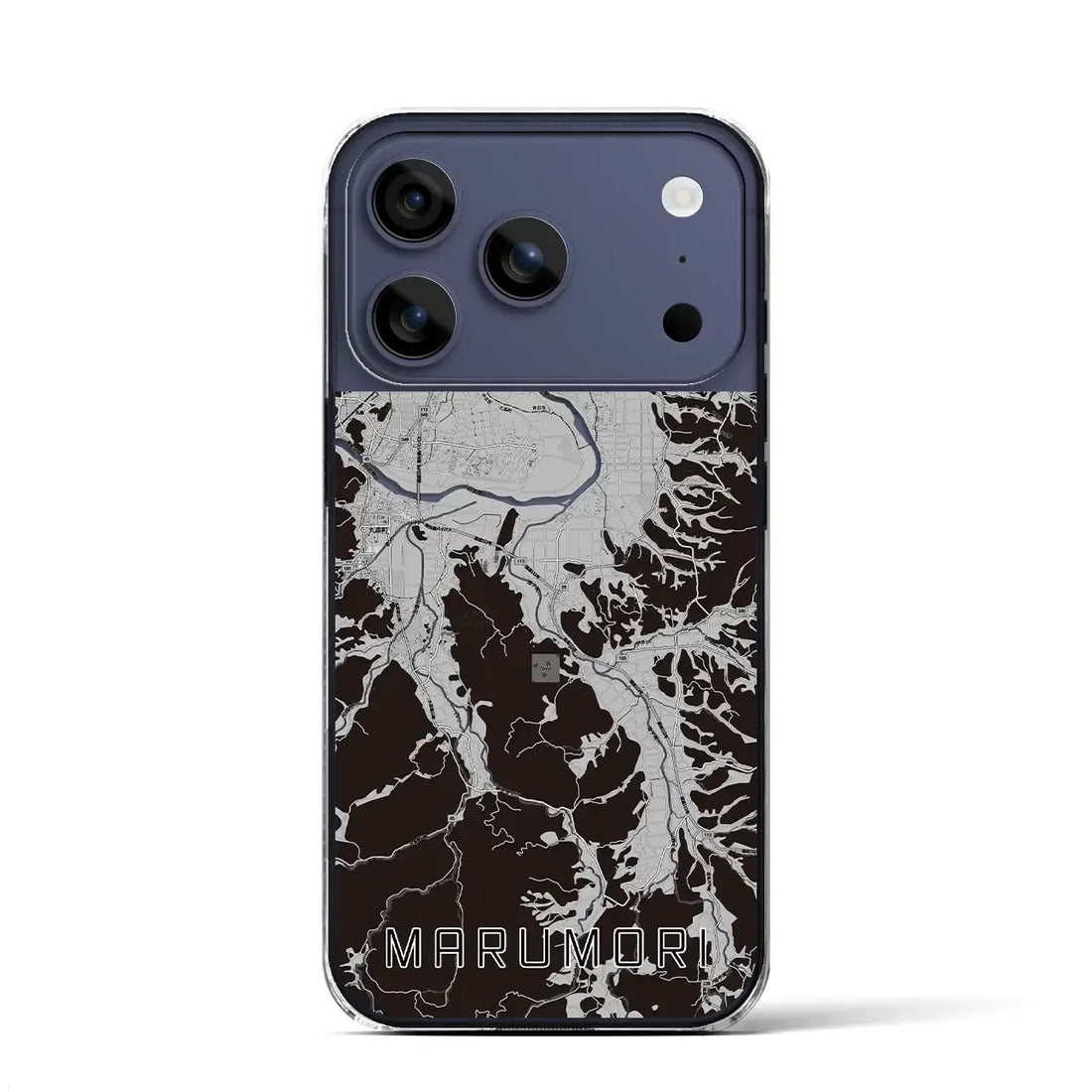 【丸森（宮城県）】地図柄iPhoneケース（クリアタイプ）