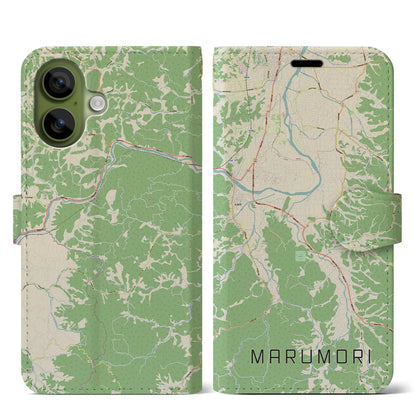 【丸森（宮城県）】地図柄iPhoneケース（手帳タイプ）