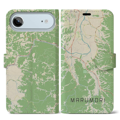 【丸森（宮城県）】地図柄iPhoneケース（手帳タイプ）