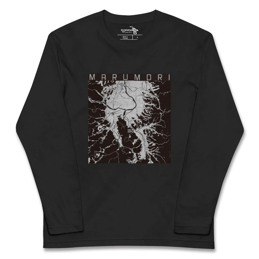 【丸森(宮城県)】地図柄ロングスリーブTシャツ