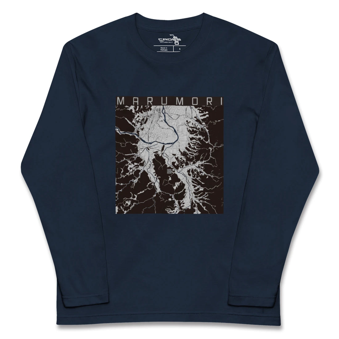 【丸森(宮城県)】地図柄ロングスリーブTシャツ