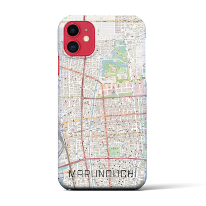 【丸の内（愛知県）】地図柄iPhoneケース（バックカバータイプ）