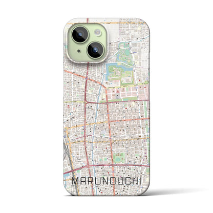 【丸の内（愛知県）】地図柄iPhoneケース（バックカバータイプ）