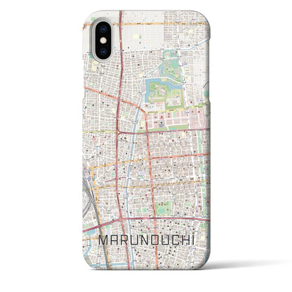 【丸の内（愛知県）】地図柄iPhoneケース（バックカバータイプ）