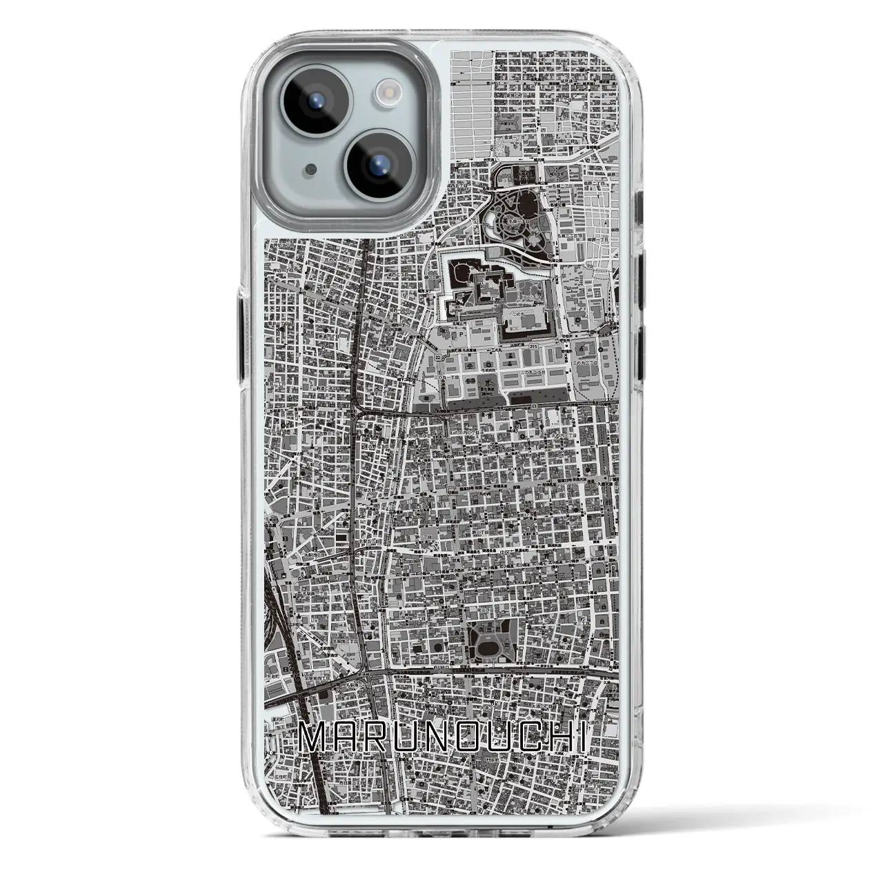 【丸の内（愛知県）】地図柄iPhoneケース（MagSafeタイプ）