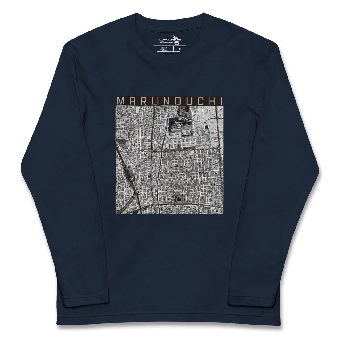 【丸の内(愛知県)】地図柄ロングスリーブTシャツ