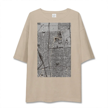 【丸の内（愛知県）】地図柄ビッグシルエットTシャツ