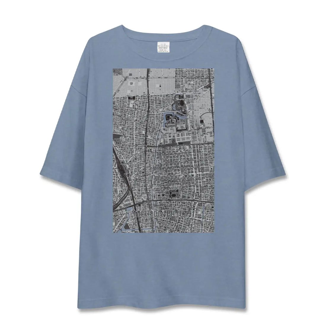 【丸の内（愛知県）】地図柄ビッグシルエットTシャツ