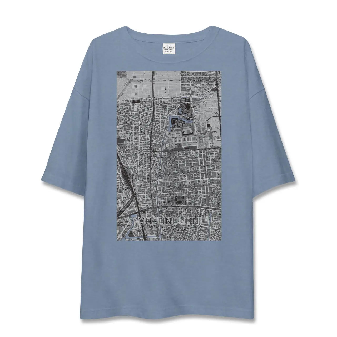 【丸の内（愛知県）】地図柄ビッグシルエットTシャツ