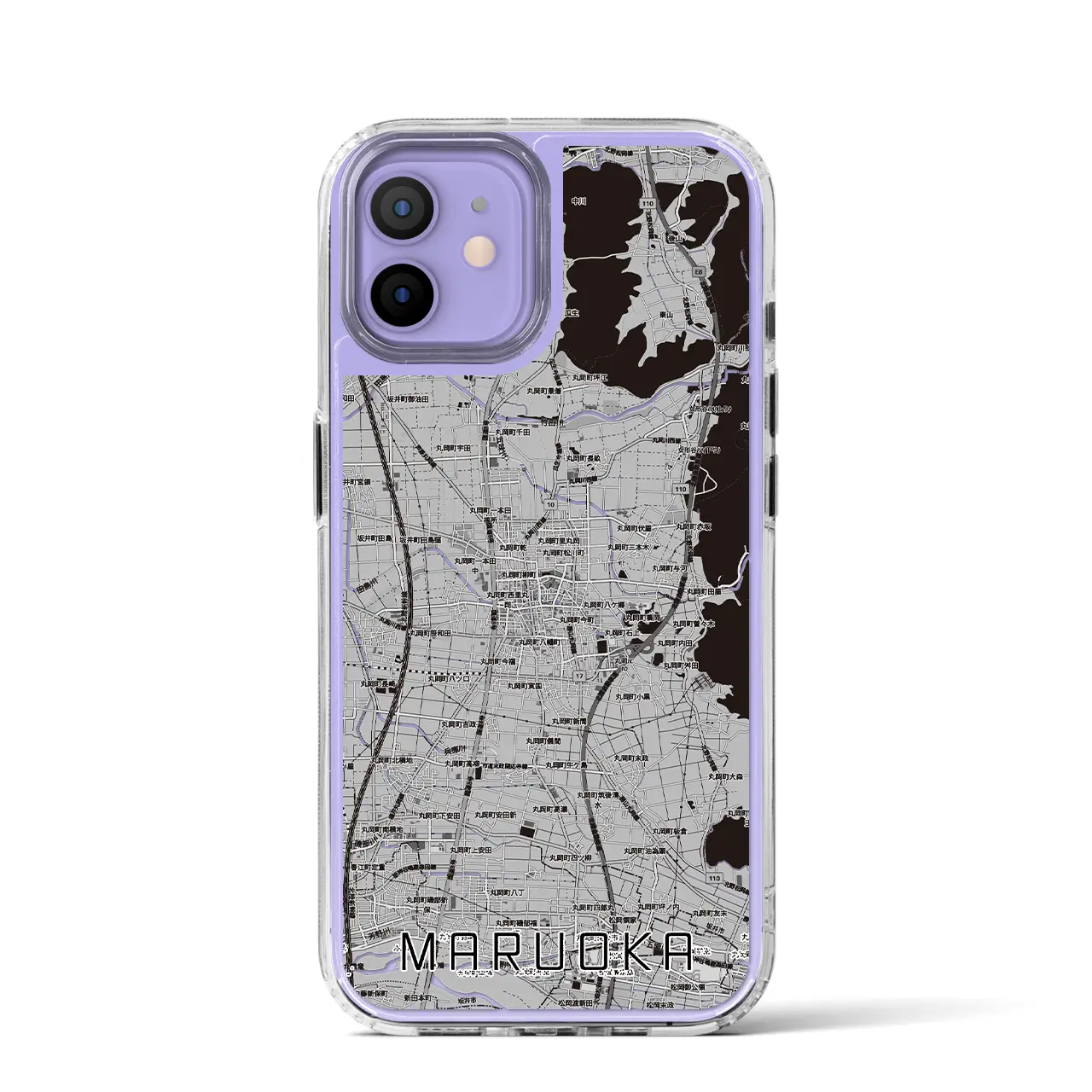 【丸岡（福井県）】地図柄iPhoneケース（MagSafeタイプ）