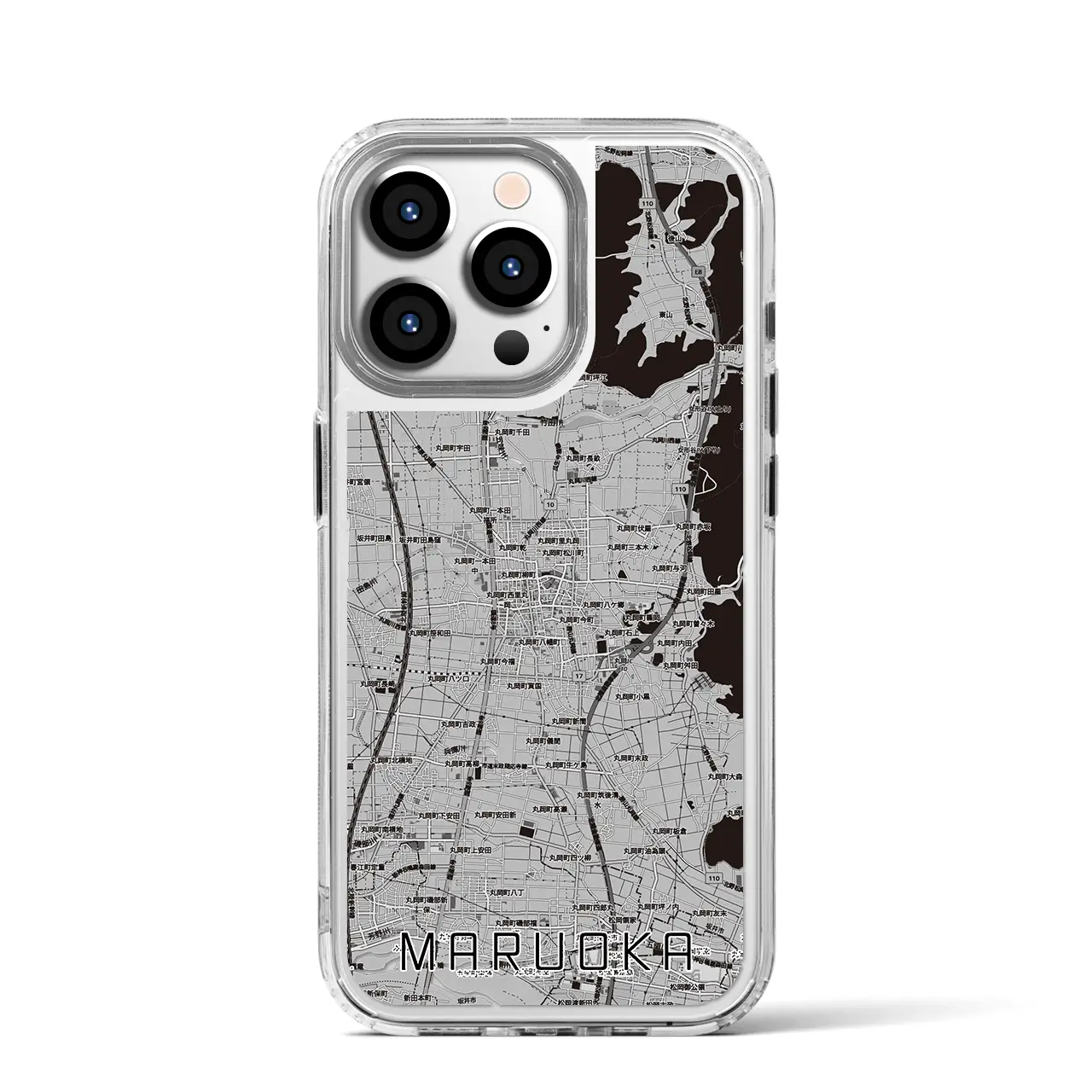 【丸岡（福井県）】地図柄iPhoneケース（MagSafeタイプ）