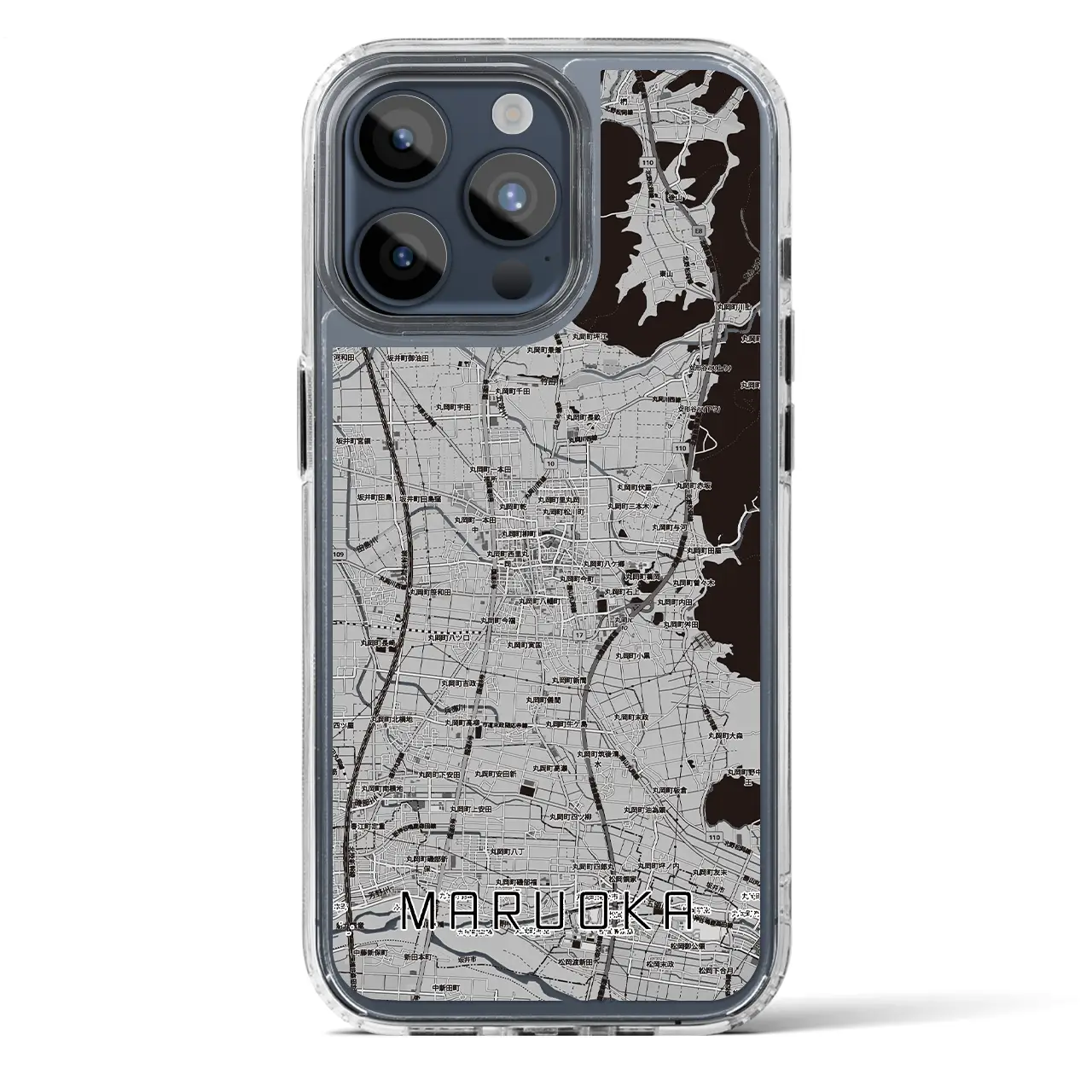 【丸岡（福井県）】地図柄iPhoneケース（MagSafeタイプ）