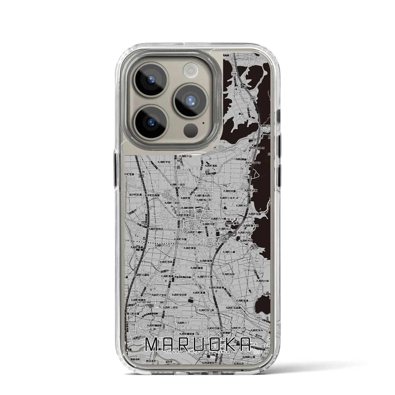 【丸岡（福井県）】地図柄iPhoneケース（MagSafeタイプ）