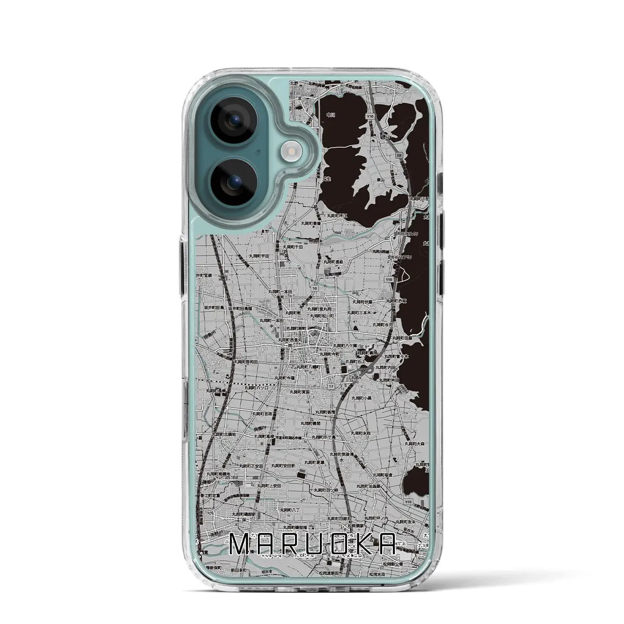 【丸岡（福井県）】地図柄iPhoneケース（MagSafeタイプ）