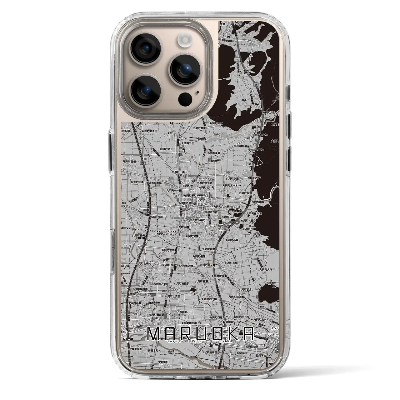 【丸岡（福井県）】地図柄iPhoneケース（MagSafeタイプ）