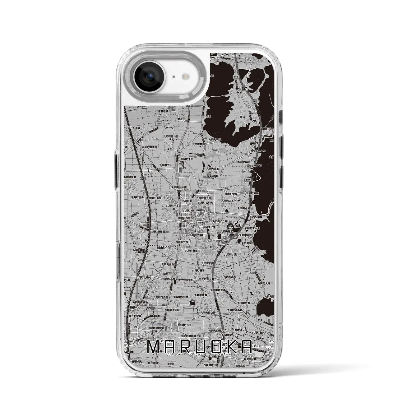 【丸岡（福井県）】地図柄iPhoneケース（MagSafeタイプ）