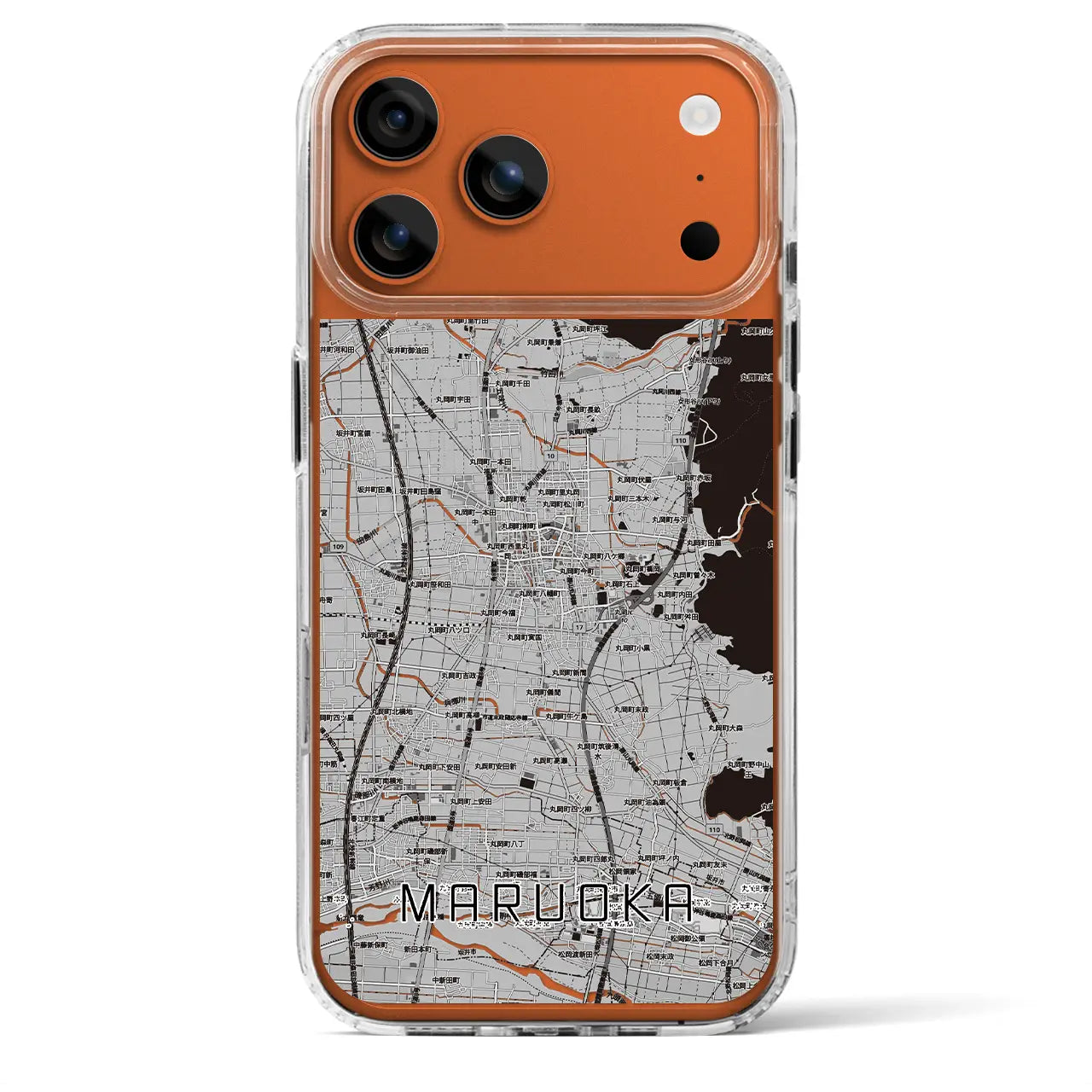 【丸岡（福井県）】地図柄iPhoneケース（MagSafeタイプ）