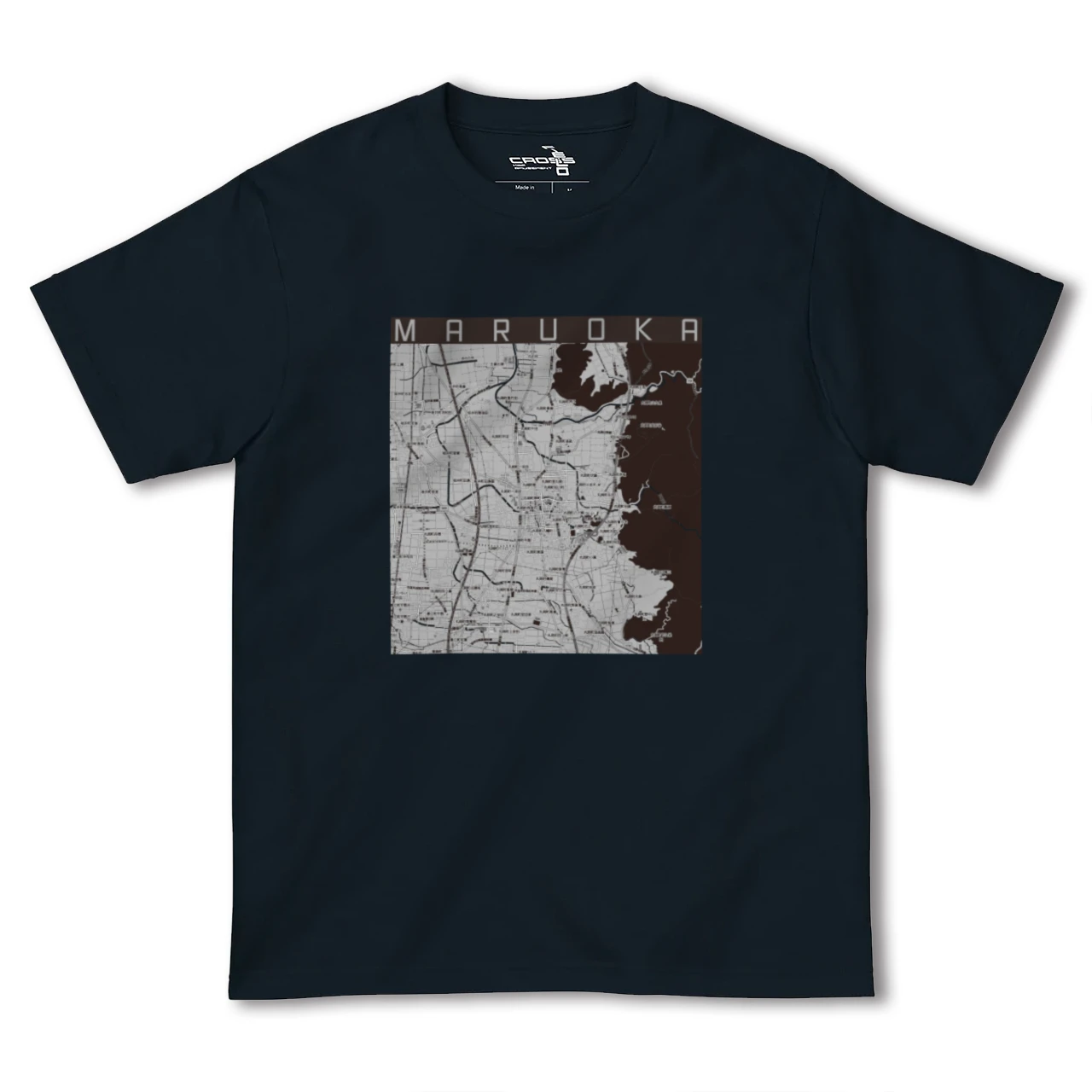 【丸岡（福井県）】地図柄ヘビーウェイトTシャツ