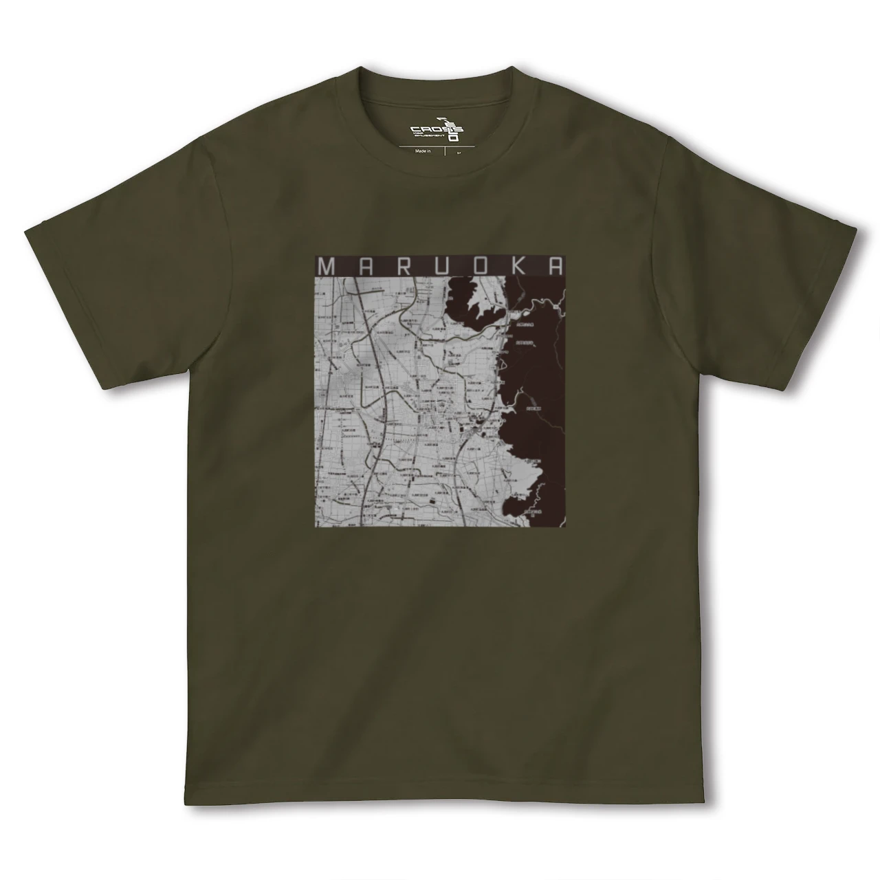 【丸岡（福井県）】地図柄ヘビーウェイトTシャツ