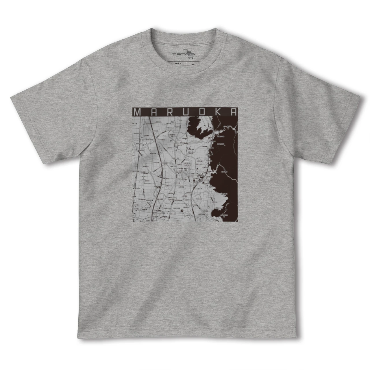 【丸岡（福井県）】地図柄ヘビーウェイトTシャツ
