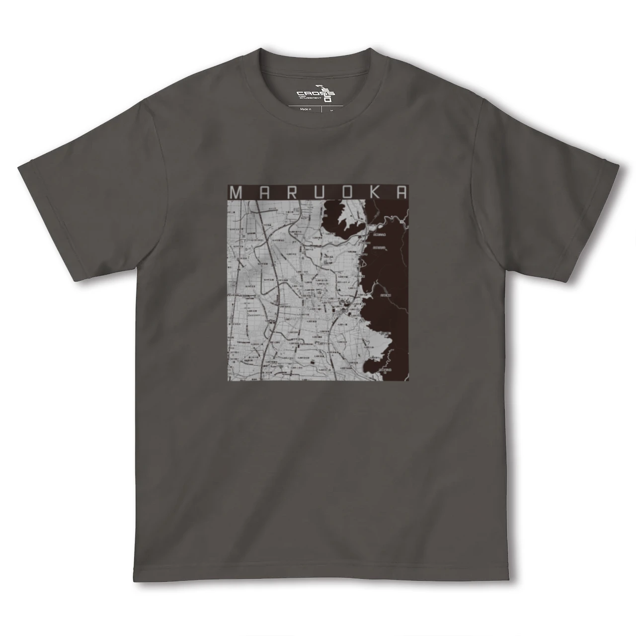 【丸岡（福井県）】地図柄ヘビーウェイトTシャツ
