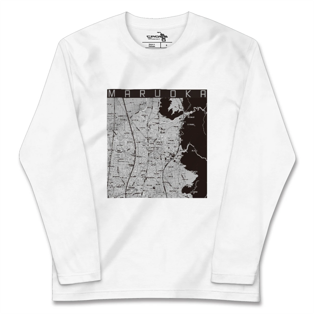 【丸岡(福井県)】地図柄ロングスリーブTシャツ