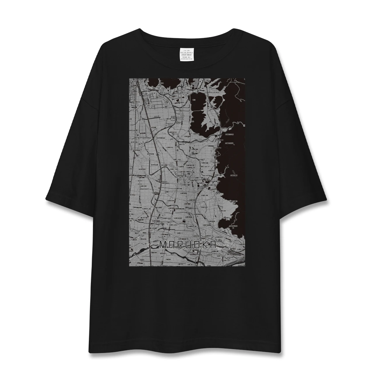 【丸岡（福井県）】地図柄ビッグシルエットTシャツ