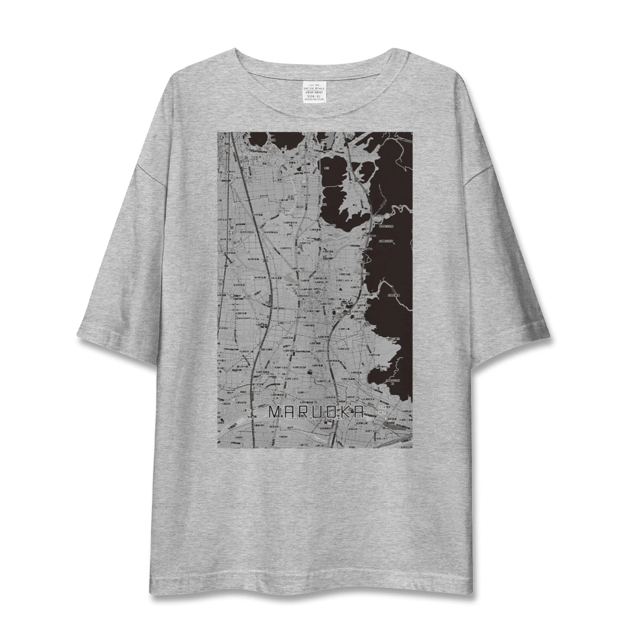 【丸岡（福井県）】地図柄ビッグシルエットTシャツ