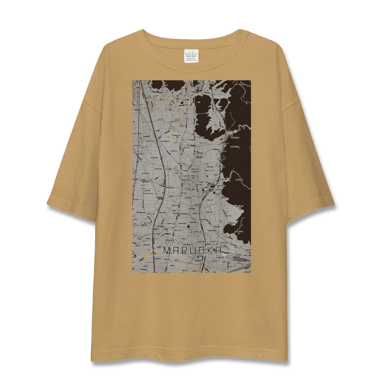 【丸岡（福井県）】地図柄ビッグシルエットTシャツ