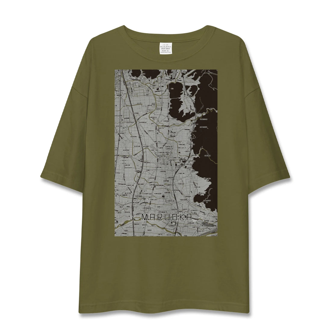 【丸岡(福井県)】地図柄ビッグシルエットTシャツ