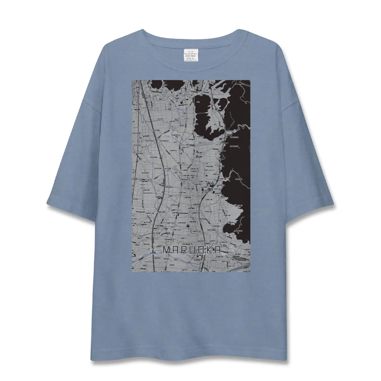 【丸岡（福井県）】地図柄ビッグシルエットTシャツ